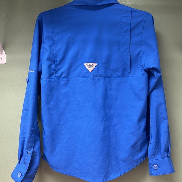 Columbia PFG boys M(8) -blue longsleeve, see all pics - Picture 6 of 8